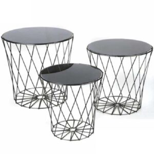 mesas de apoio vidro