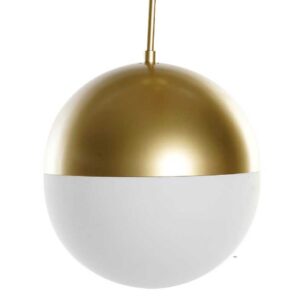 candeeiro teto 1 bola dourado