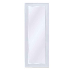 espelho de pe com moldura branco