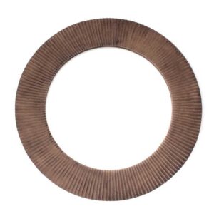 espelho redondo madeira