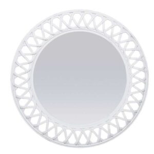 espelho redondo branco