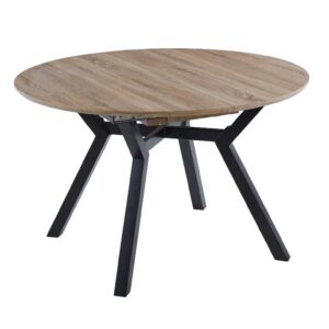 mesa sala redonda extensível madeira