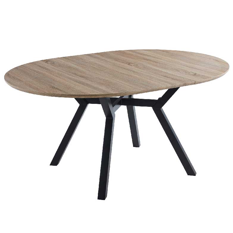 mesa-sala-nogal-4 mesa sala redonda extensível madeira