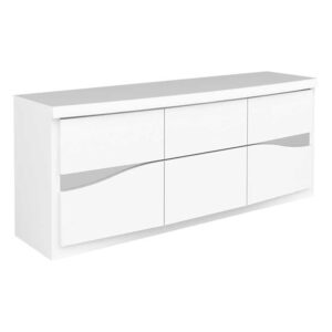 aparador 3 portas lacado branco